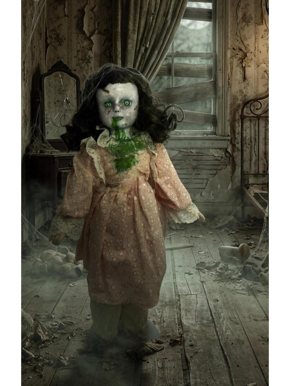 Amanda - OOAK Scary Creepy Doll 14" Hand Painted Horror Haunting Art